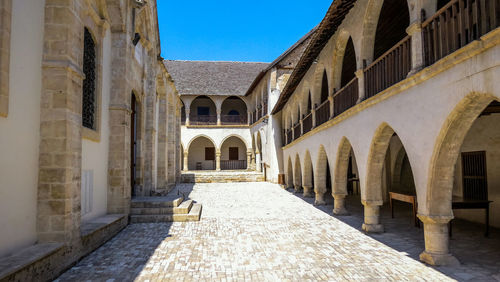 Corridor of historic building