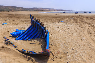 Panoramic view of beach against sky