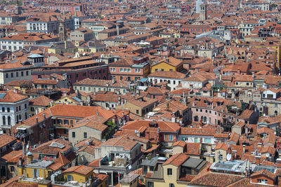 High angle view of townscape