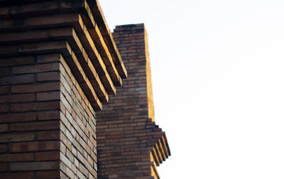 Low angle view of building against clear sky