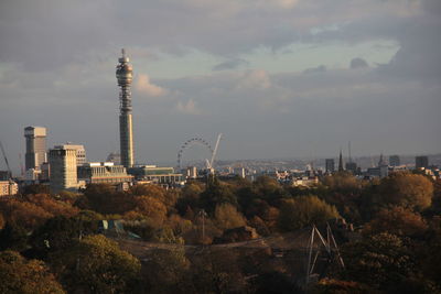 View of cityscape against sky