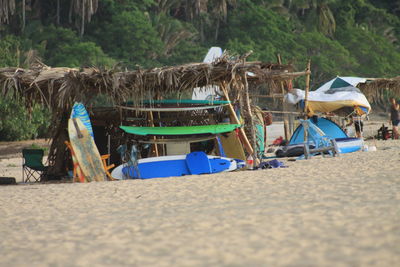 Panoramic view of beach