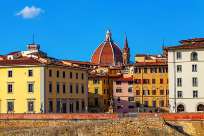 View of cathedral against blue sky