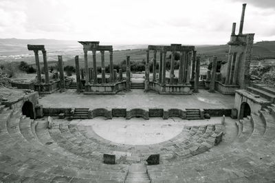 Panoramic shot of built structure against sky