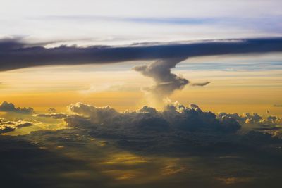 Scenic view of sky during sunset