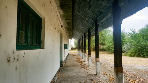 Panoramic view of walkway