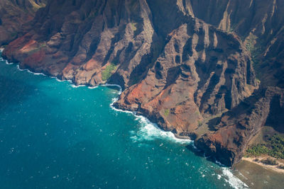 Rock formations in sea