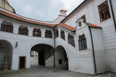 Low angle view of building against sky