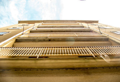 Low angle view of building against sky