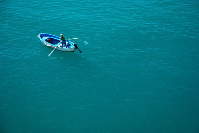 Boats in sea