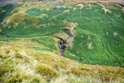 High angle view of landscape