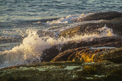 Close-up of sea waves