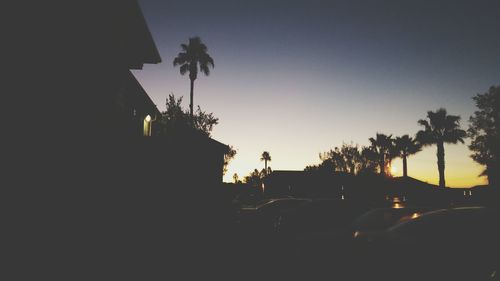 Road against sky at sunset