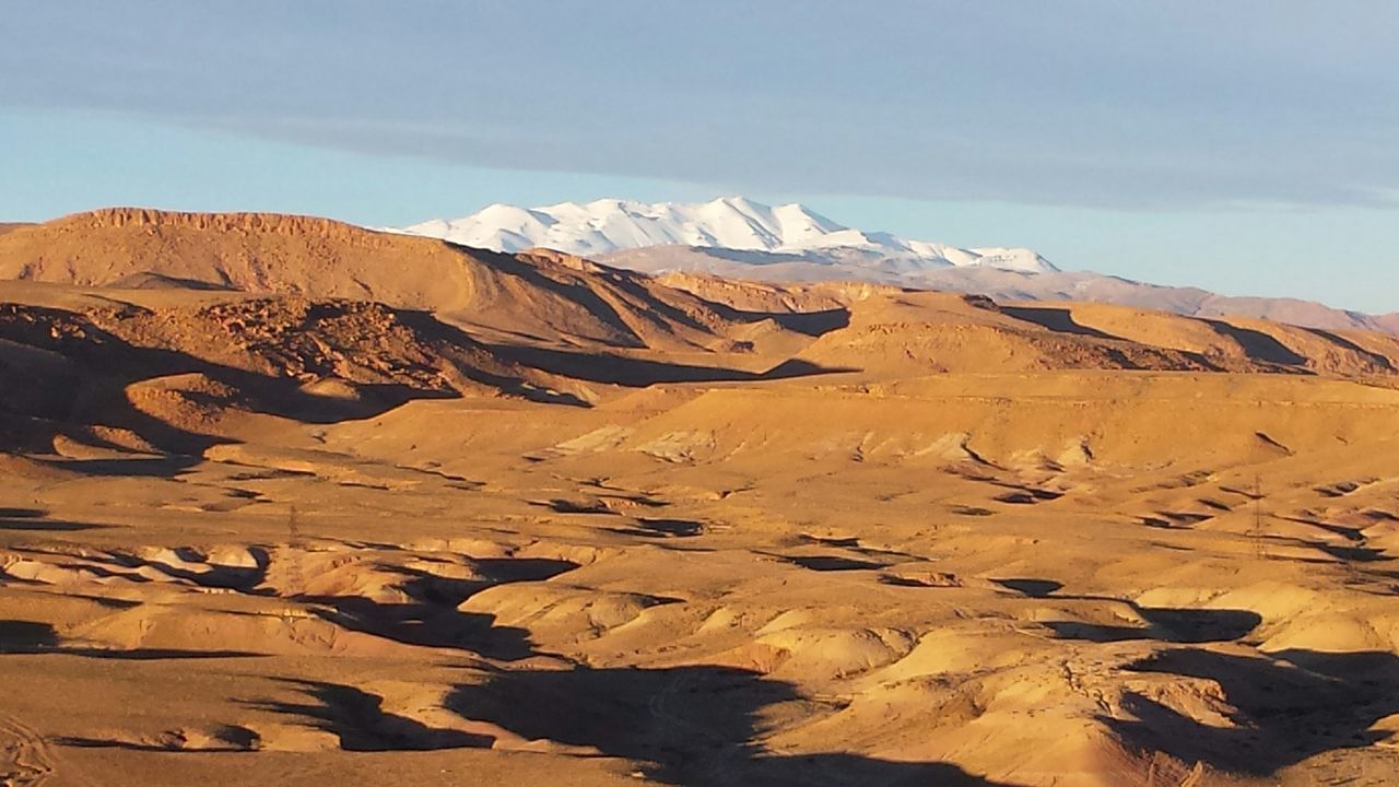 Desert and snow