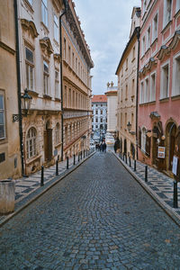 Street amidst buildings in town