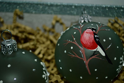 Close-up of christmas decorations