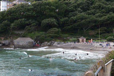 Built structure with trees in background