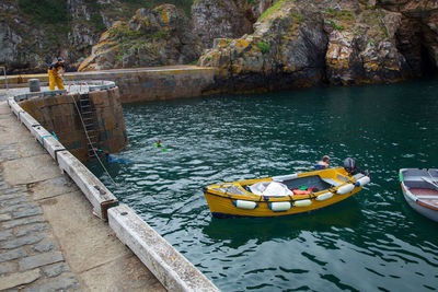 Nautical vessel in water