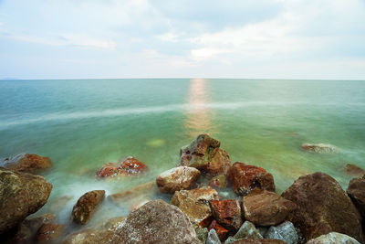 Scenic view of sea against sky