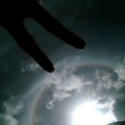 Low angle view of cloudy sky