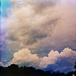 Low angle view of cloudy sky