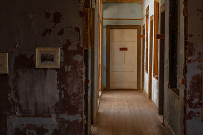 Interior of abandoned building