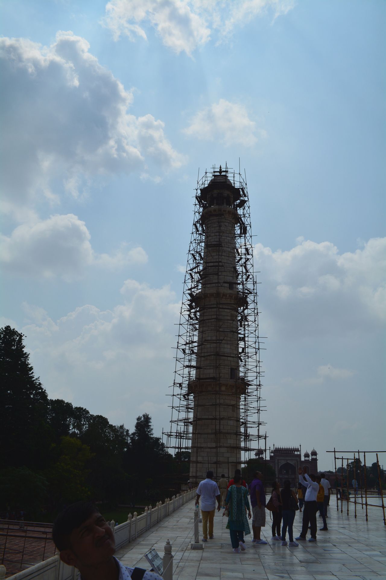 Minaret under renovation