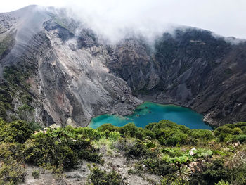 Scenic view of lake and mountains