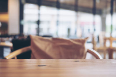 Close-up of empty chairs at home