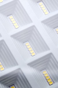 High angle view of yellow keyboard
