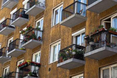 Low angle view of residential building