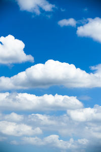 Low angle view of clouds in sky