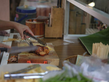 Deep fried sausages of fermented pork and glutinous rice northeastern 