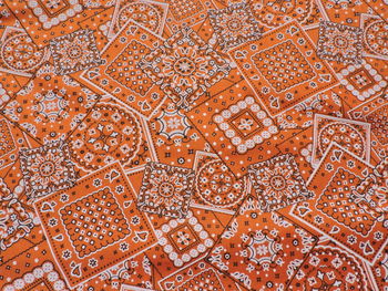 Full frame shot of orange pattern