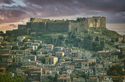 The castle of molyvos or mythimna 