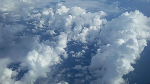 Low angle view of cloudy sky