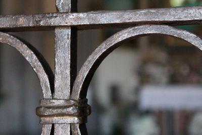 Close-up of metal structure