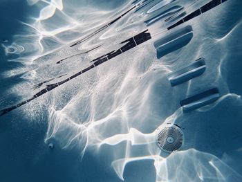 High angle view of swimming pool