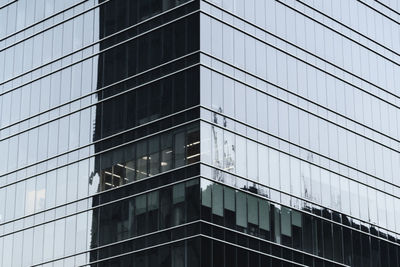 Low angle view of glass building