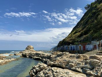 The seggiola del papa in the passetto beach, a famous rock so called for its characteristic shape.