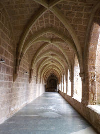 Interior of tunnel