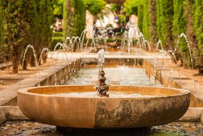 Fountain in park