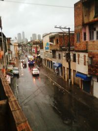 View of canal in city