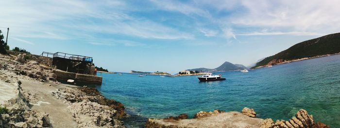 Panoramic view of sea against sky