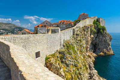 View of fort against sky