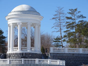 Low angle view of historical building against sky