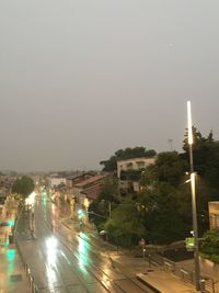 City street at night