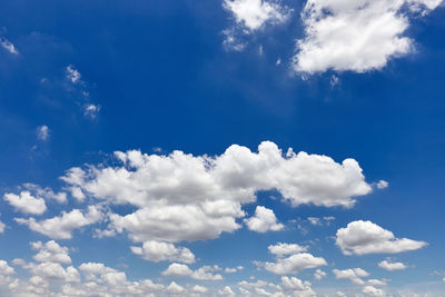 Low angle view of clouds in sky