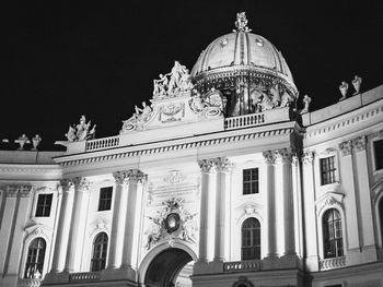 Low angle view of historical building against sky