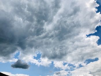 Low angle view of clouds in sky